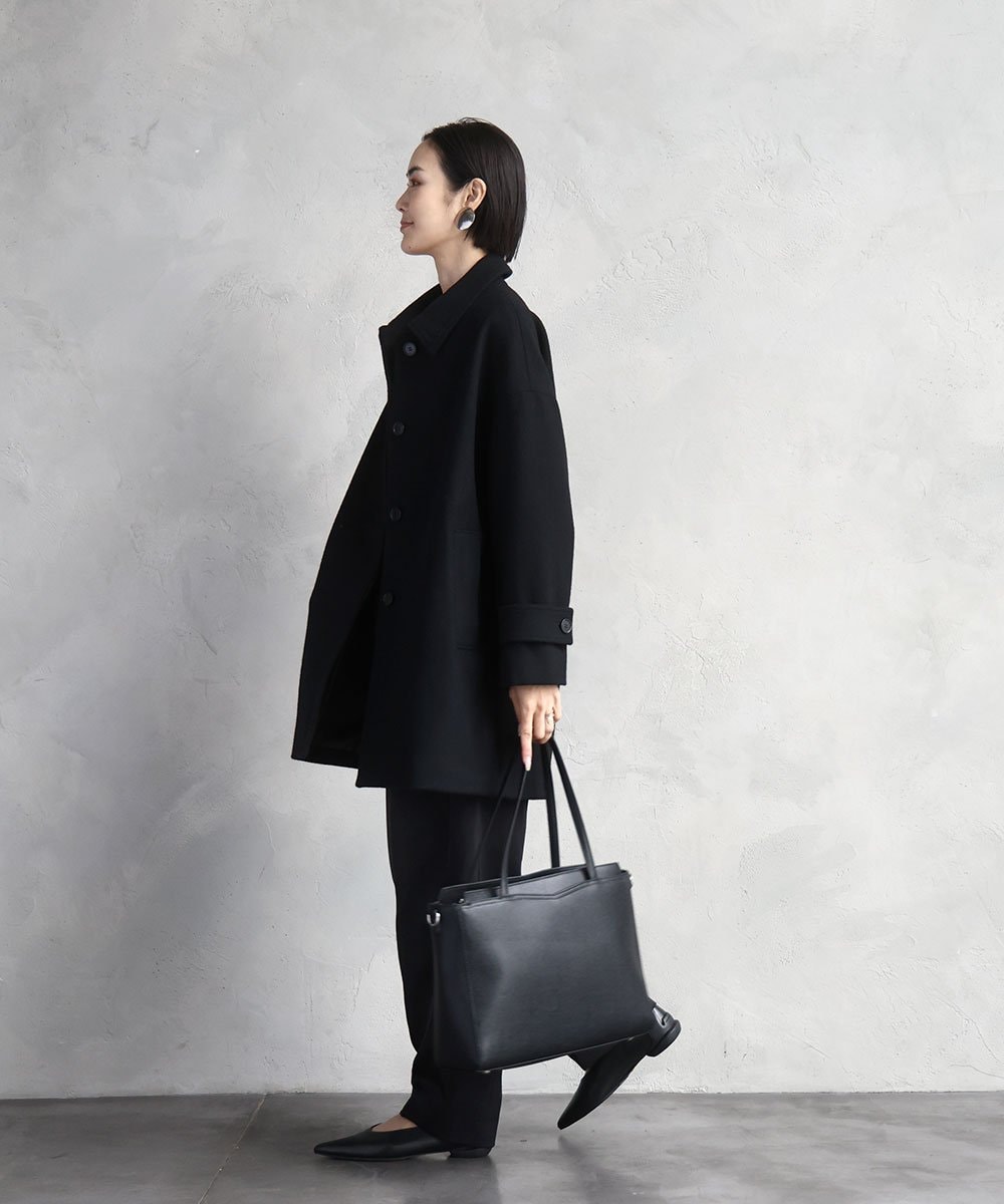 BPBAD13160 MK MICHEL KLEIN BAG(MK ミッシェルクラン バッグ) [2WAY/A4収納]5層構造マイクロファイバートートバッグ ブラック