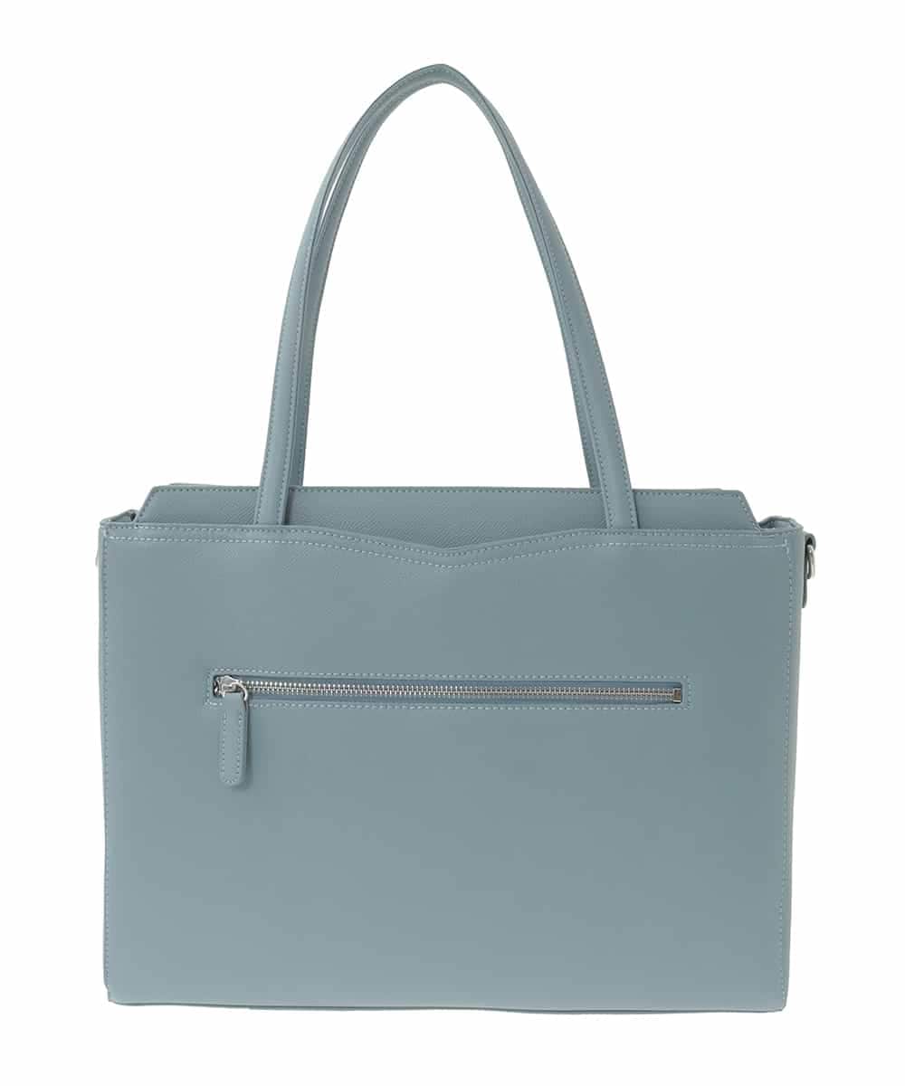 BPBAD13160 MK MICHEL KLEIN BAG(MK ミッシェルクラン バッグ) [2WAY/A4収納]5層構造マイクロファイバートートバッグ ライトブルー