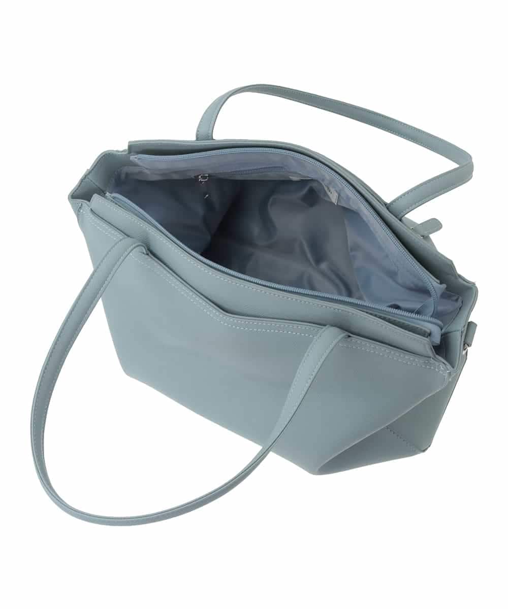 BPBAD13160 MK MICHEL KLEIN BAG(MK ミッシェルクラン バッグ) [2WAY/A4収納]5層構造マイクロファイバートートバッグ ライトブルー