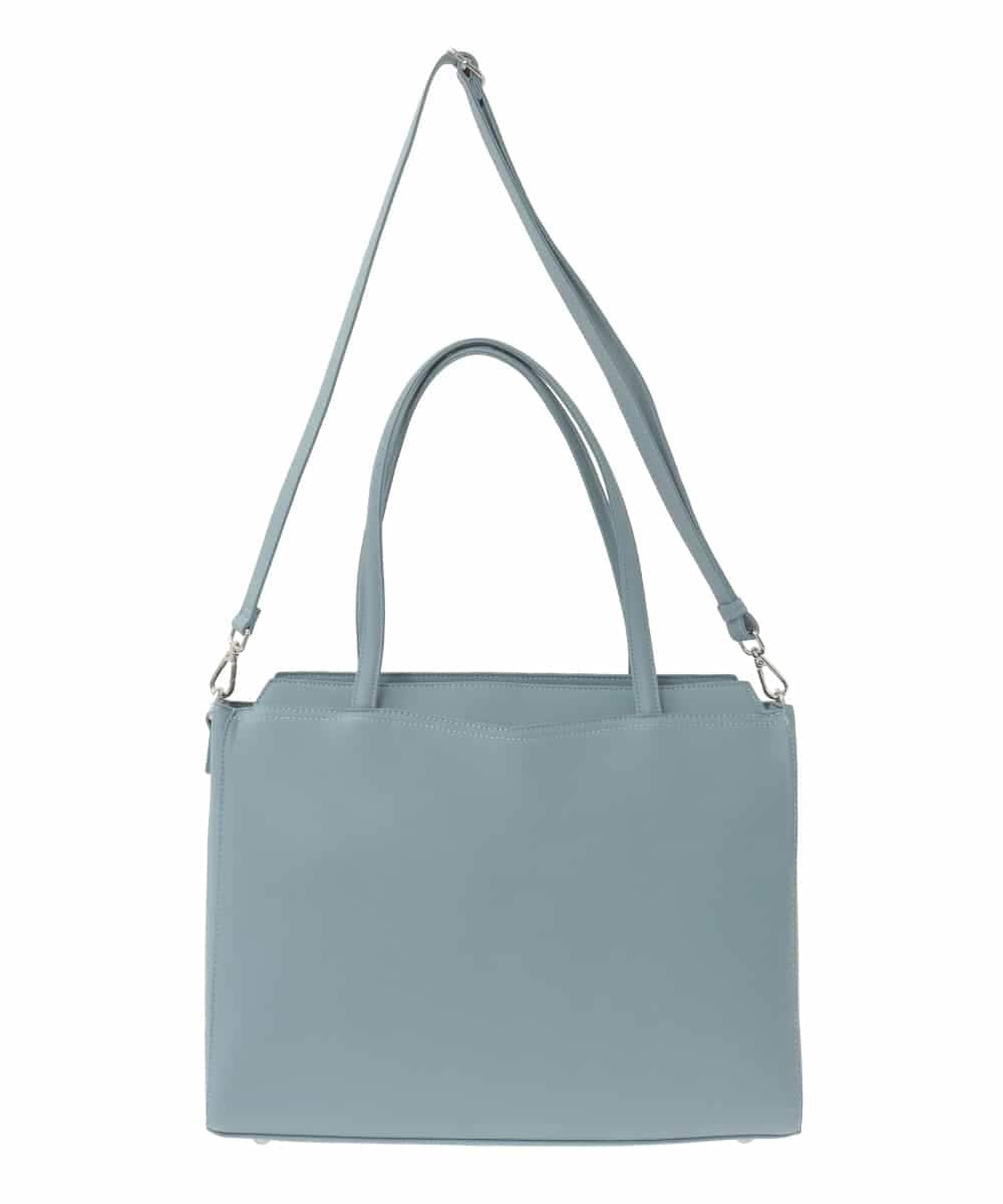 BPBAD13160 MK MICHEL KLEIN BAG(MK ミッシェルクラン バッグ) [2WAY/A4収納]5層構造マイクロファイバートートバッグ ライトブルー