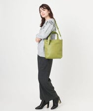 BPBAD25150 MK MICHEL KLEIN BAG(MK ミッシェルクラン バッグ) [2WAY]合成皮革バケットデザイントートバッグ グリーン