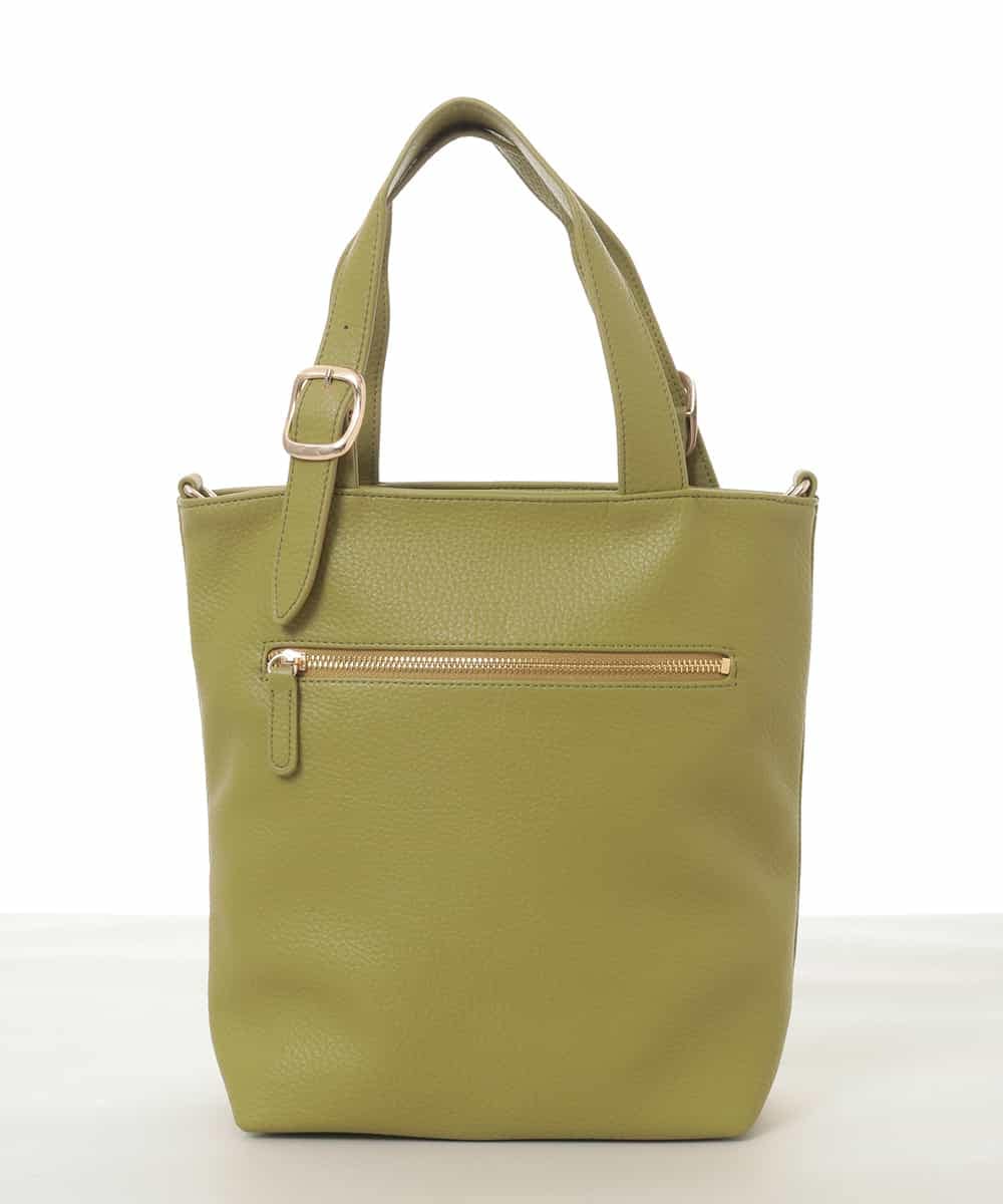 BPBAD25150 MK MICHEL KLEIN BAG(MK ミッシェルクラン バッグ) [2WAY]合成皮革バケットデザイントートバッグ グリーン