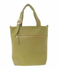 BPBAD25150 MK MICHEL KLEIN BAG(MK ミッシェルクラン バッグ) [2WAY]合成皮革バケットデザイントートバッグ グリーン