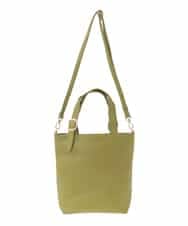 BPBAD25150 MK MICHEL KLEIN BAG(MK ミッシェルクラン バッグ) [2WAY]合成皮革バケットデザイントートバッグ グリーン