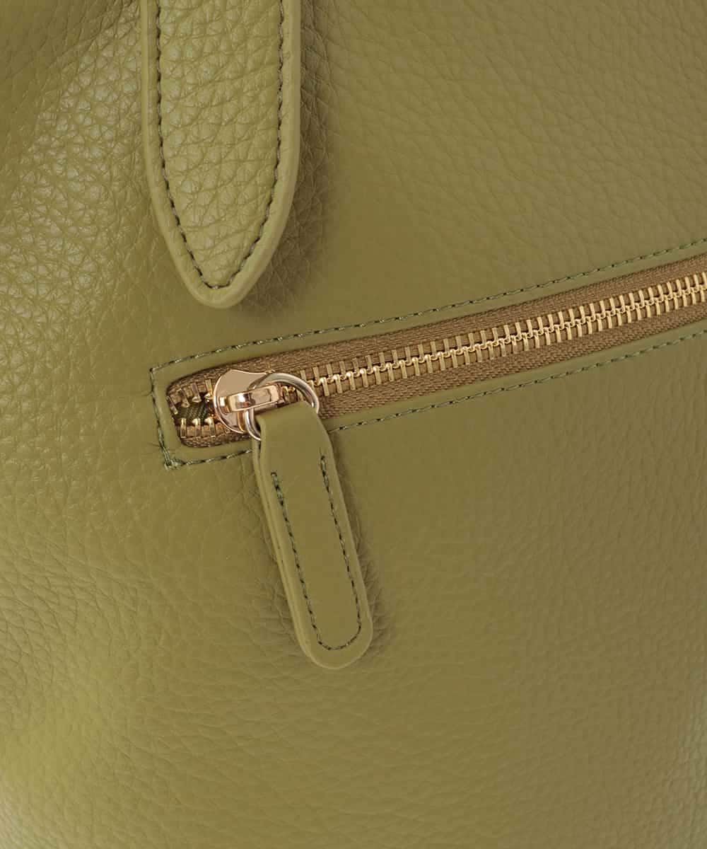 BPBAD25150 MK MICHEL KLEIN BAG(MK ミッシェルクラン バッグ) [2WAY]合成皮革バケットデザイントートバッグ グリーン