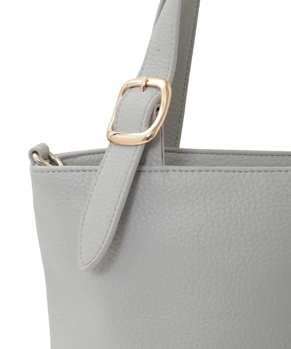 BPBAD25150 MK MICHEL KLEIN BAG(MK ミッシェルクラン バッグ) [2WAY]合成皮革バケットデザイントートバッグ グリーン