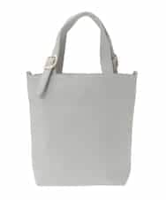 BPBAD25150 MK MICHEL KLEIN BAG(MK ミッシェルクラン バッグ) [2WAY]合成皮革バケットデザイントートバッグ ライトグレー