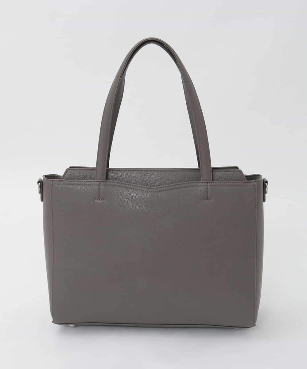 BPBAG13170 MK MICHEL KLEIN BAG(MK ミッシェルクラン バッグ) [A4収納/2WAY]ステップパネルスクエアトートバッグ グレー