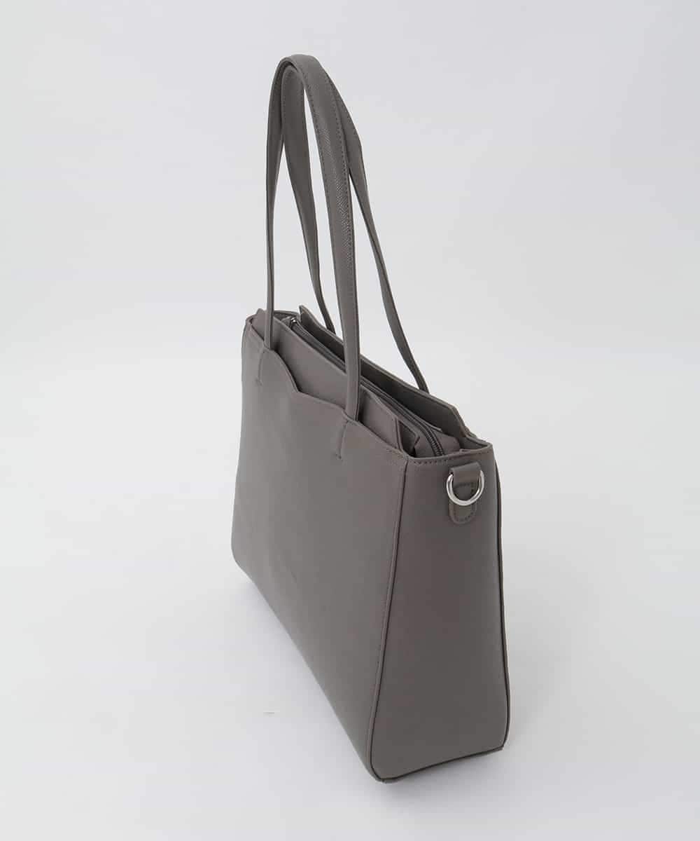 BPBAG13170 MK MICHEL KLEIN BAG(MK ミッシェルクラン バッグ) [A4収納/2WAY]ステップパネルスクエアトートバッグ グレー