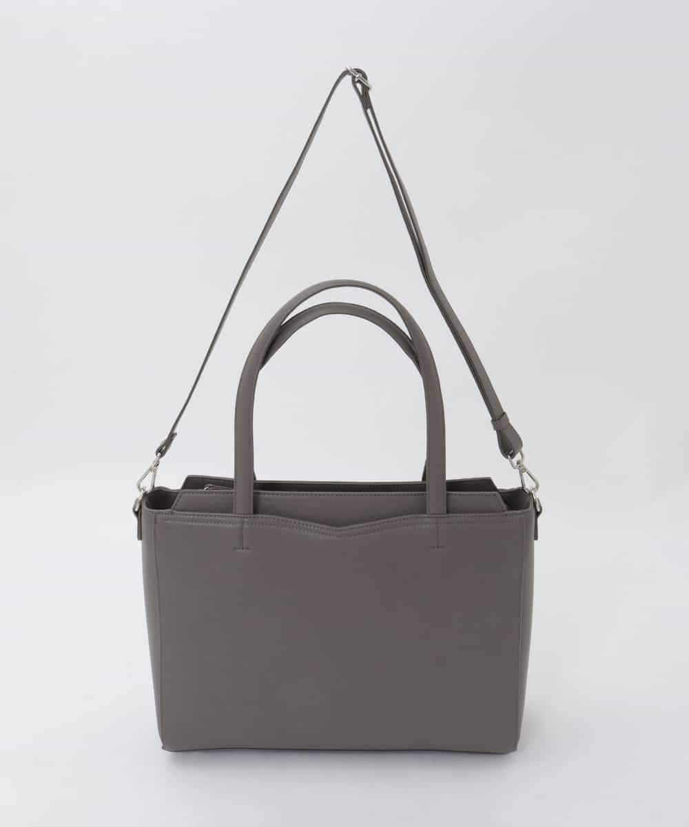 BPBAG13170 MK MICHEL KLEIN BAG(MK ミッシェルクラン バッグ) [A4収納/2WAY]ステップパネルスクエアトートバッグ グレー