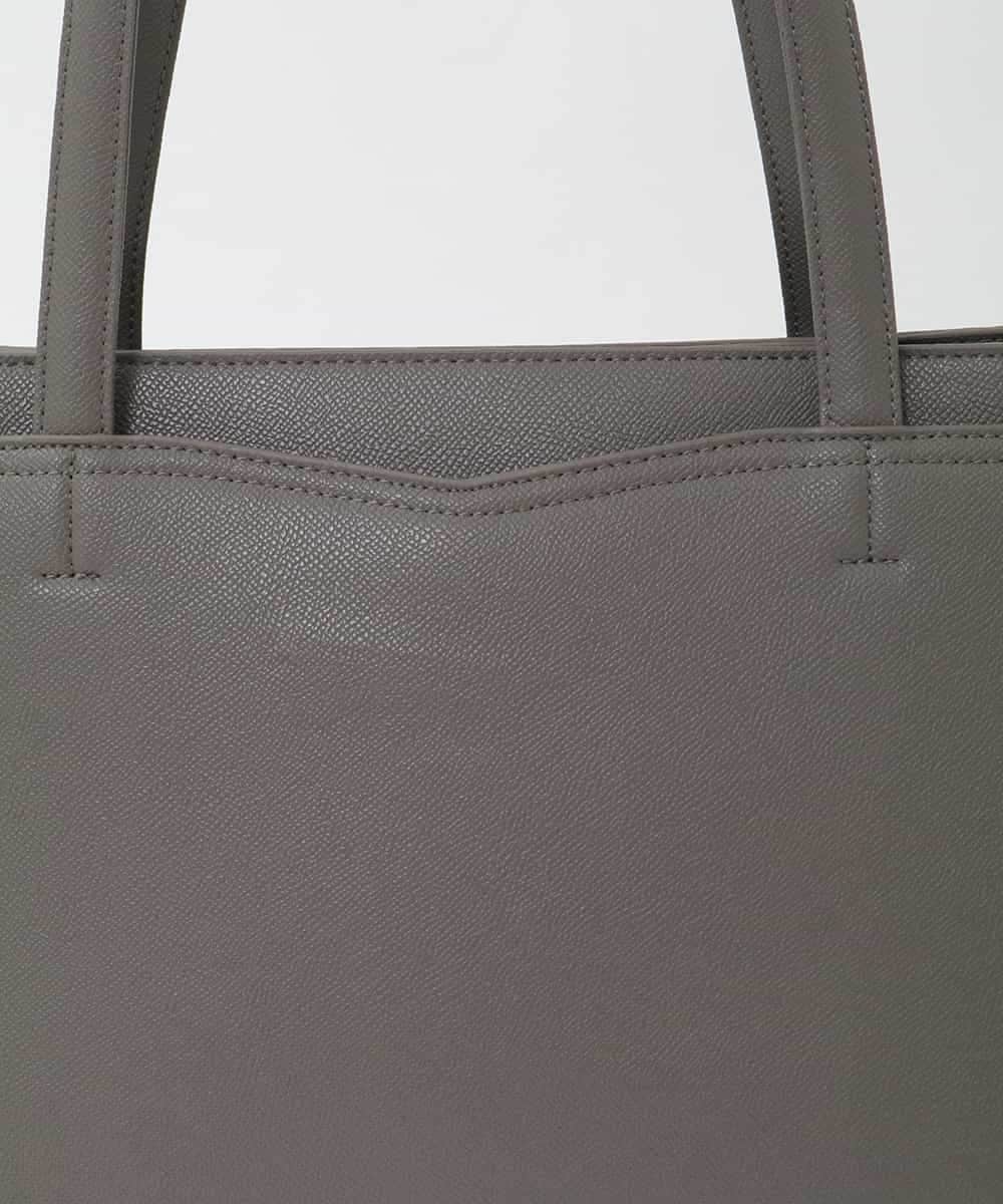 BPBAG13170 MK MICHEL KLEIN BAG(MK ミッシェルクラン バッグ) [A4収納/2WAY]ステップパネルスクエアトートバッグ グレー