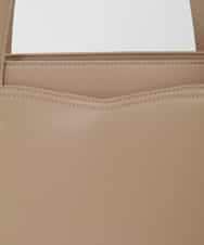 BPBAG13170 MK MICHEL KLEIN BAG(MK ミッシェルクラン バッグ) [A4収納/2WAY]ステップパネルスクエアトートバッグ グレー