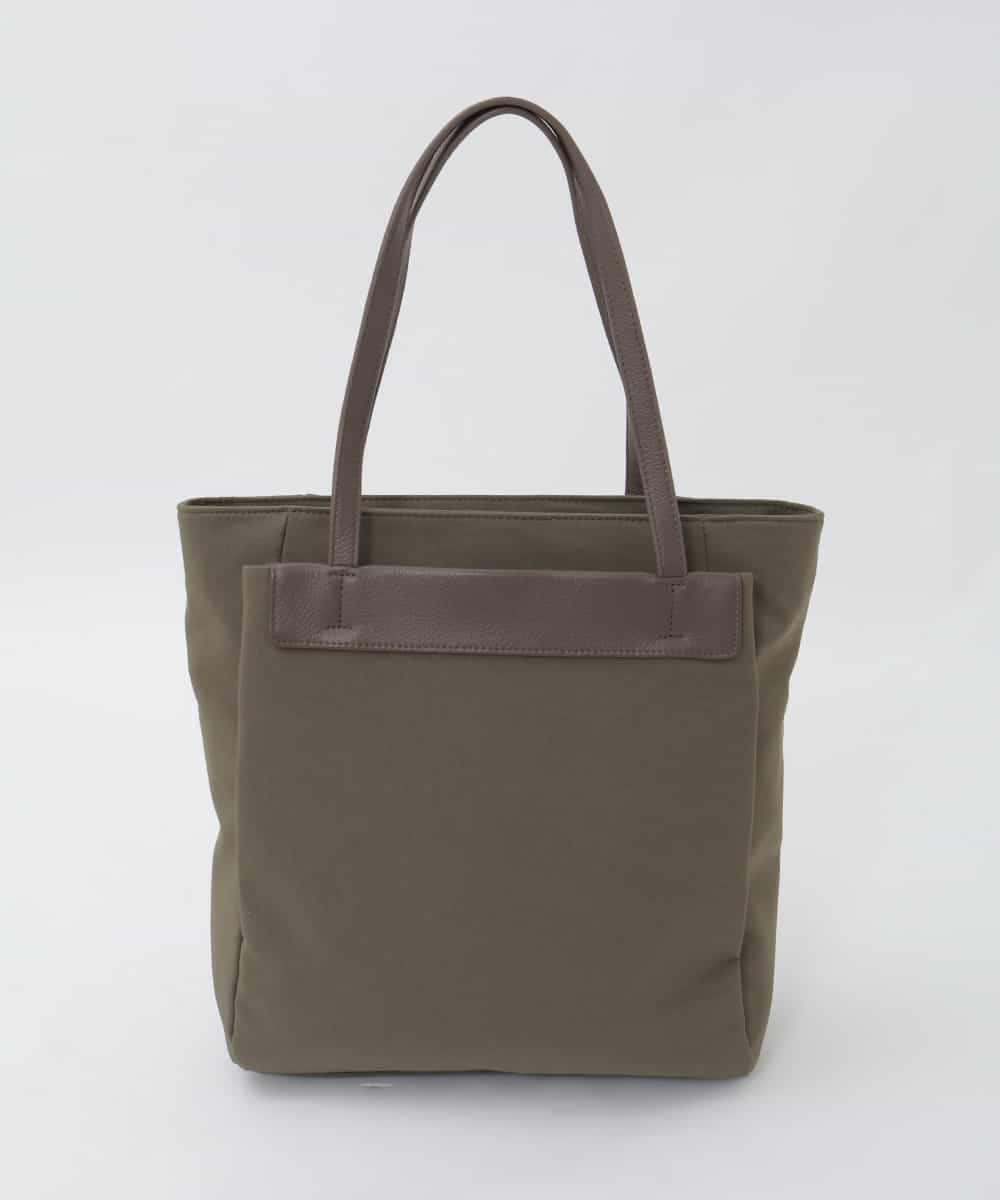 BPBAG21170 MK MICHEL KLEIN BAG(MK ミッシェルクラン バッグ) [A4収納可]異素材ジョイントスクエアトートバッグ カーキ