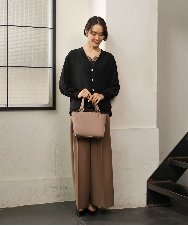 BPBAG90160 MK MICHEL KLEIN BAG(MK ミッシェルクラン バッグ) [2WAY]合成皮革スクエアミニトートバッグ ブラック