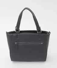BPBAG90160 MK MICHEL KLEIN BAG(MK ミッシェルクラン バッグ) [2WAY]合成皮革スクエアミニトートバッグ ブラック