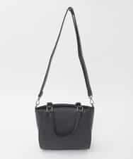 BPBAG90160 MK MICHEL KLEIN BAG(MK ミッシェルクラン バッグ) [2WAY]合成皮革スクエアミニトートバッグ ブラック