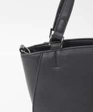 BPBAG90160 MK MICHEL KLEIN BAG(MK ミッシェルクラン バッグ) [2WAY]合成皮革スクエアミニトートバッグ ブラック