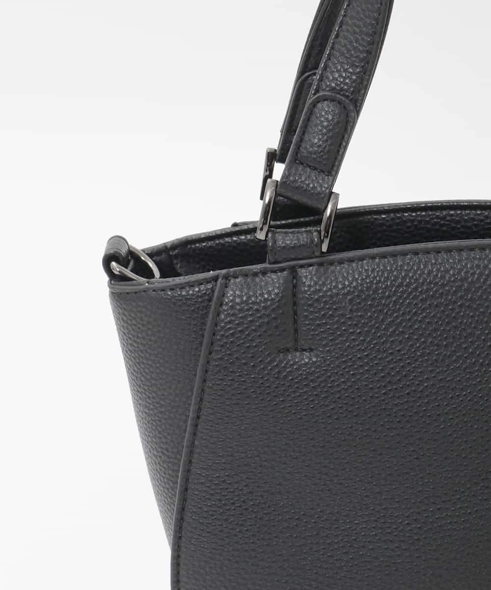 BPBAG90160 MK MICHEL KLEIN BAG(MK ミッシェルクラン バッグ) [2WAY]合成皮革スクエアミニトートバッグ ブラック