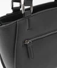 BPBAG90160 MK MICHEL KLEIN BAG(MK ミッシェルクラン バッグ) [2WAY]合成皮革スクエアミニトートバッグ ブラック