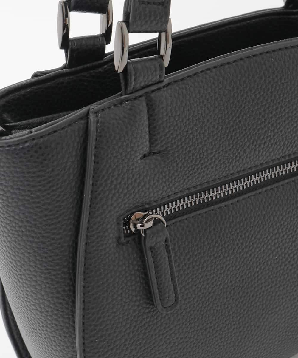 BPBAG90160 MK MICHEL KLEIN BAG(MK ミッシェルクラン バッグ) [2WAY]合成皮革スクエアミニトートバッグ ブラック