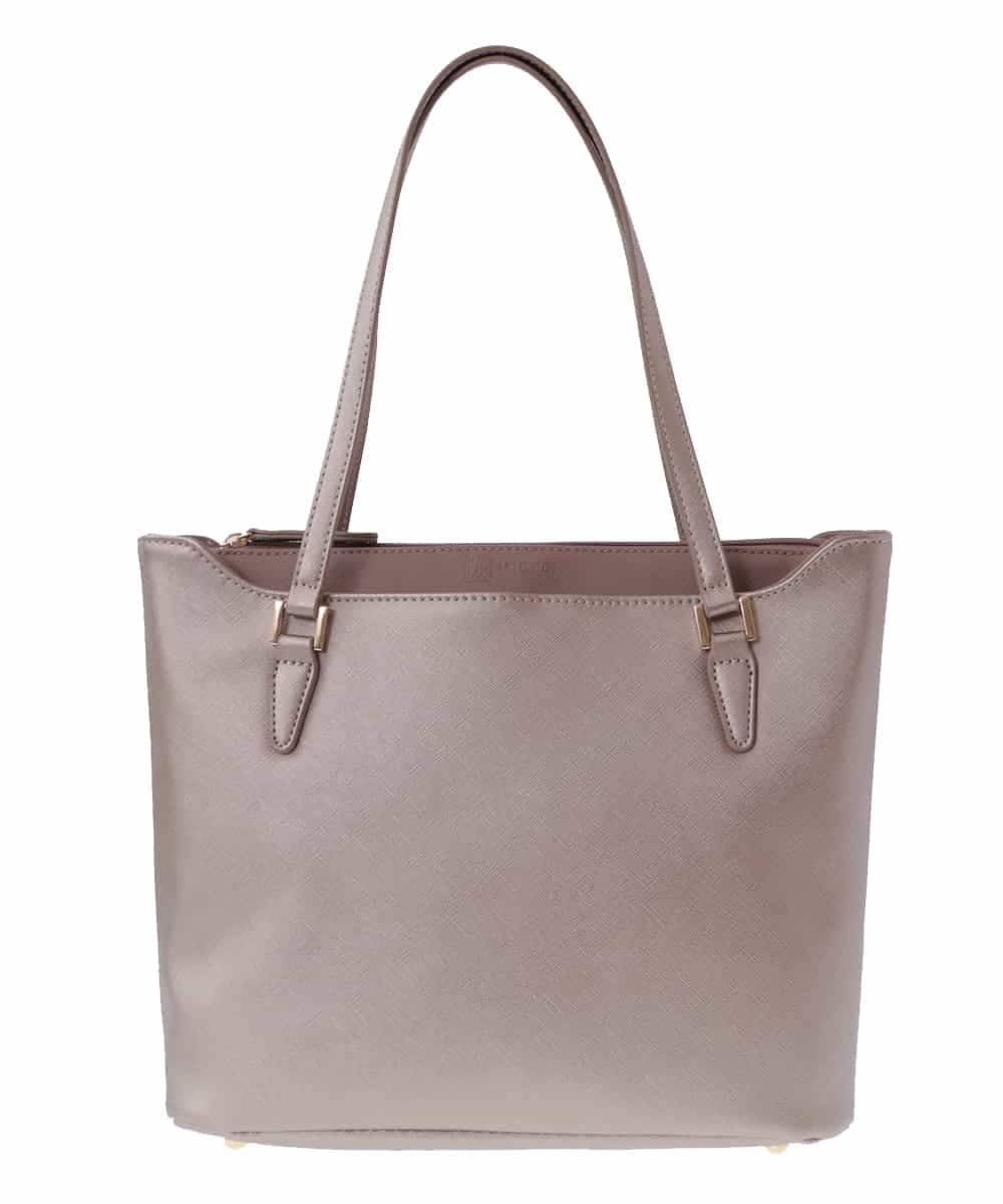 BPBAS22140 MK MICHEL KLEIN BAG(MK ミッシェルクラン バッグ) 【2WAY】フェイクレザートートバッグ メタリックブラウン