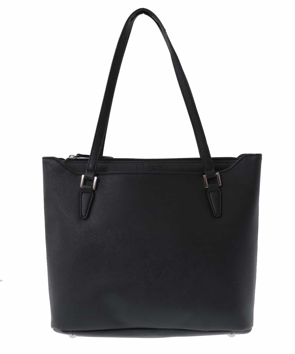 BPBAS22140 MK MICHEL KLEIN BAG(MK ミッシェルクラン バッグ) 【2WAY】フェイクレザートートバッグ ブラック