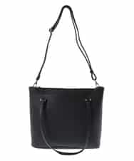 BPBAS22140 MK MICHEL KLEIN BAG(MK ミッシェルクラン バッグ) 【2WAY】フェイクレザートートバッグ ブラック