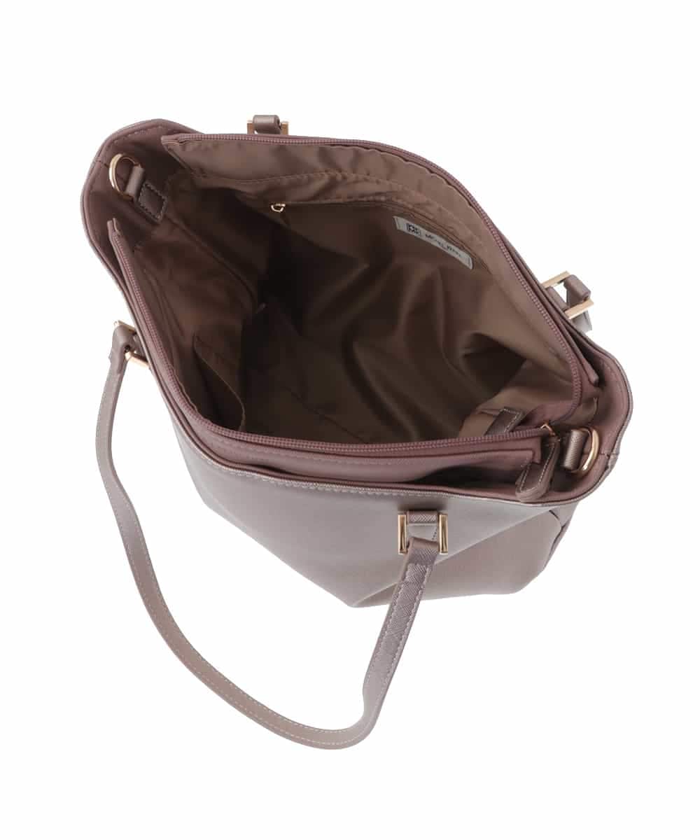 BPBAS22140 MK MICHEL KLEIN BAG(MK ミッシェルクラン バッグ) 【2WAY】フェイクレザートートバッグ ブラック