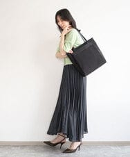 BPBED21170 MK MICHEL KLEIN BAG(MK ミッシェルクラン バッグ) [A4収納可]異素材ジョイントスクエアトートバッグ ベージュ