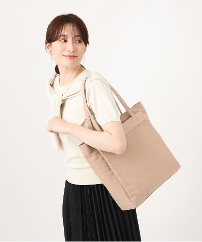 BPBED21170 MK MICHEL KLEIN BAG [A4収納可]異素材ジョイントスクエアトートバッグ