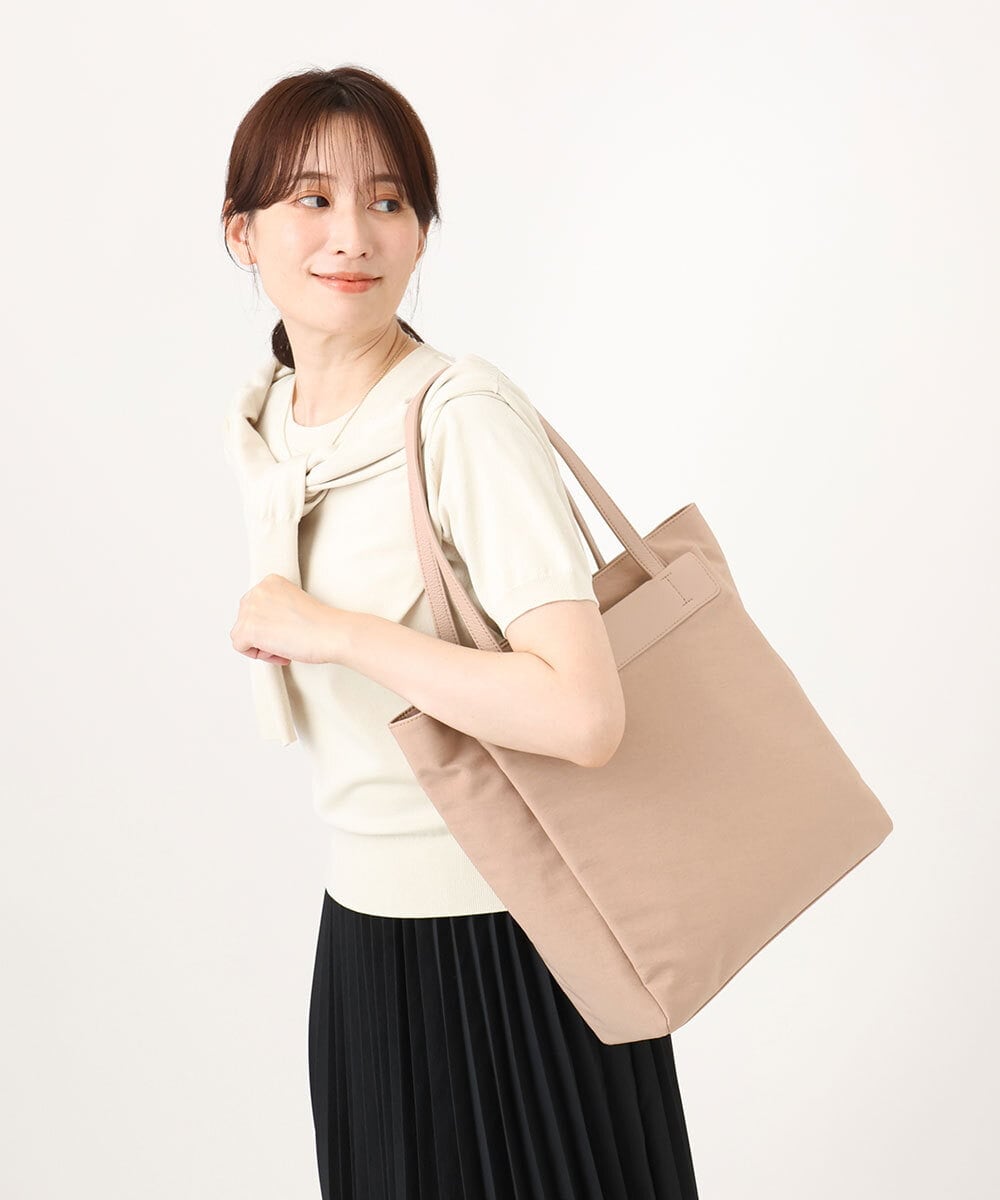 BPBED21170 MK MICHEL KLEIN BAG [A4収納可]異素材ジョイントスクエアトートバッグ