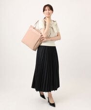BPBED21170 MK MICHEL KLEIN BAG(MK ミッシェルクラン バッグ) [A4収納可]異素材ジョイントスクエアトートバッグ ベージュ