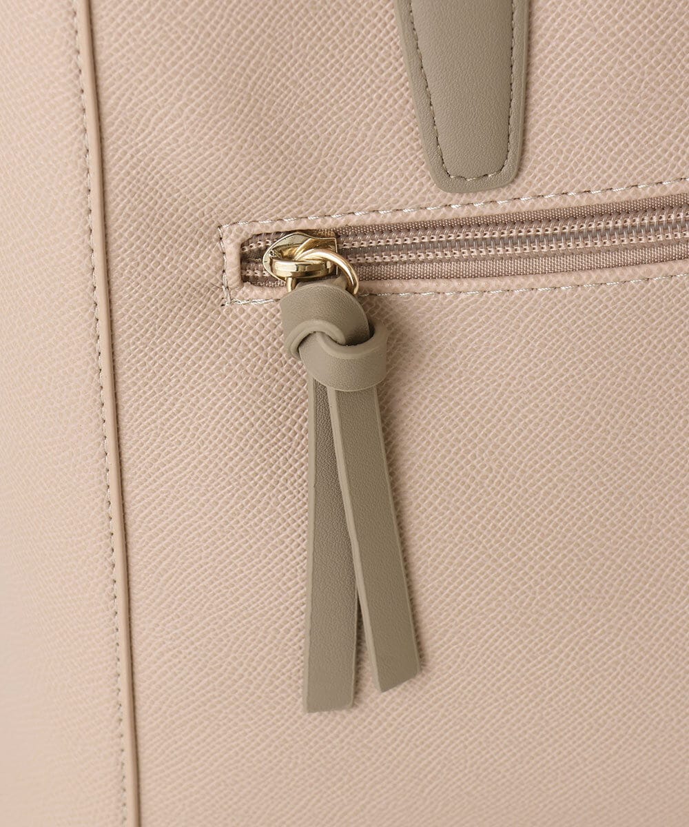 BPBED22170 MK MICHEL KLEIN BAG(MK ミッシェルクラン バッグ) [A4収納可/2WAY]サイドジップデザイントートバッグ ピンク