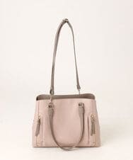 BPBED22170 MK MICHEL KLEIN BAG(MK ミッシェルクラン バッグ) [A4収納可/2WAY]サイドジップデザイントートバッグ ピンク