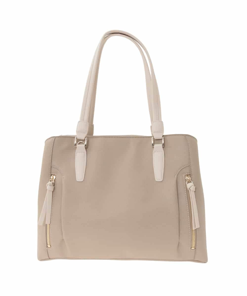 BPBED22170 MK MICHEL KLEIN BAG(MK ミッシェルクラン バッグ) [A4収納可/2WAY]サイドジップデザイントートバッグ ベージュ