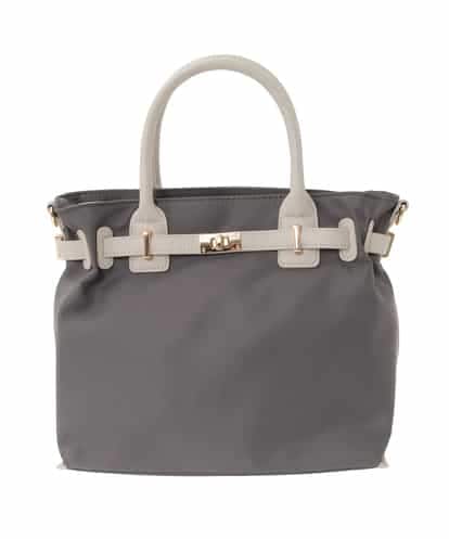 BPBED29170 MK MICHEL KLEIN BAG [2WAY/撥水加工]異素材ベルトデザインスクエアバッグ