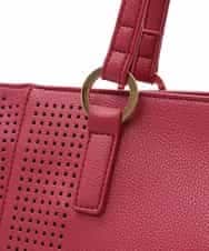 BPBEG08160 MK MICHEL KLEIN BAG(MK ミッシェルクラン バッグ) フェイクレザートートバッグ レッド