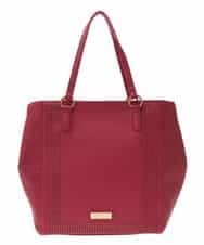 BPBEG08160 MK MICHEL KLEIN BAG(MK ミッシェルクラン バッグ) フェイクレザートートバッグ レッド
