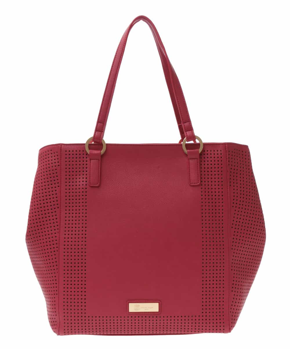 BPBEG08160 MK MICHEL KLEIN BAG(MK ミッシェルクラン バッグ) フェイクレザートートバッグ レッド