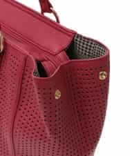BPBEG08160 MK MICHEL KLEIN BAG(MK ミッシェルクラン バッグ) フェイクレザートートバッグ レッド