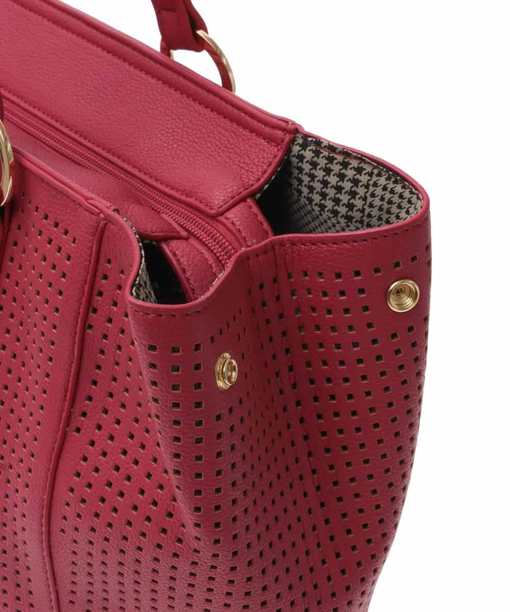 BPBEG08160 MK MICHEL KLEIN BAG(MK ミッシェルクラン バッグ) フェイクレザートートバッグ レッド
