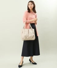 BPBES26160 MK MICHEL KLEIN BAG(MK ミッシェルクラン バッグ) 【2WAY】タックデザイントートバッグ ベージュ