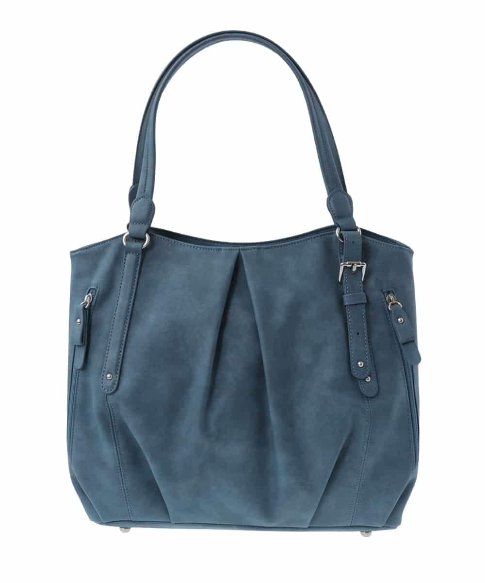BPBES26160 MK MICHEL KLEIN BAG(MK ミッシェルクラン バッグ) 【2WAY】タックデザイントートバッグ ネイビー