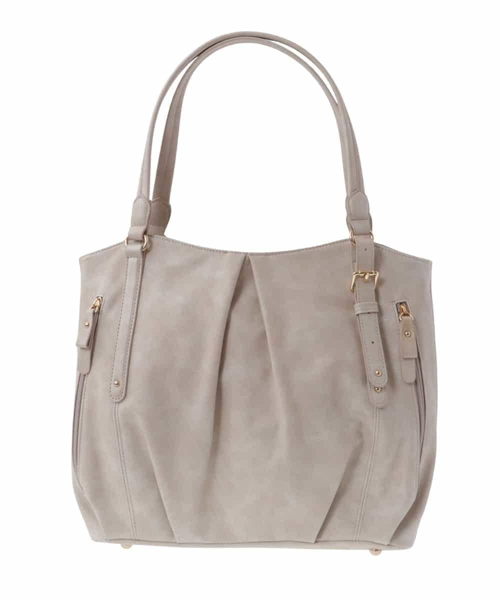 BPBES26160 MK MICHEL KLEIN BAG(MK ミッシェルクラン バッグ) 【2WAY】タックデザイントートバッグ ベージュ
