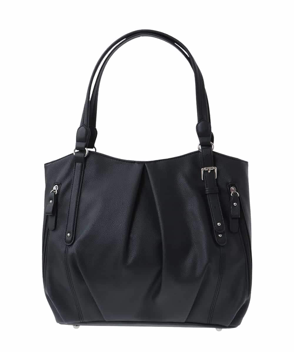 BPBES26160 MK MICHEL KLEIN BAG(MK ミッシェルクラン バッグ) 【2WAY】タックデザイントートバッグ ブラック