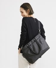 BPBEV21220 MK MICHEL KLEIN BAG(MK ミッシェルクラン バッグ) [AGS搭載/A4サイズ対応]機能性スクエアトートバッグ ブラック