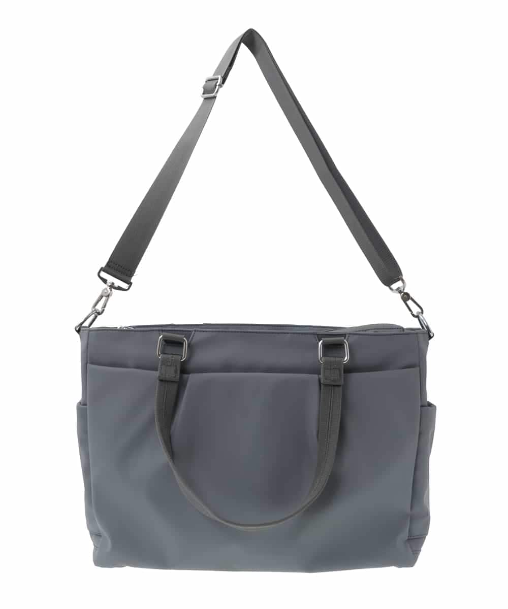 BPBEV21220 MK MICHEL KLEIN BAG(MK ミッシェルクラン バッグ) [AGS搭載/A4サイズ対応]機能性スクエアトートバッグ グレー