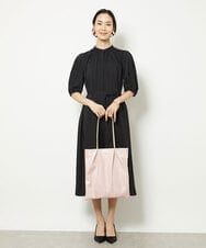 BPBEV23110 MK MICHEL KLEIN BAG(MK ミッシェルクラン バッグ) タックデザインフラットバッグ ピンク