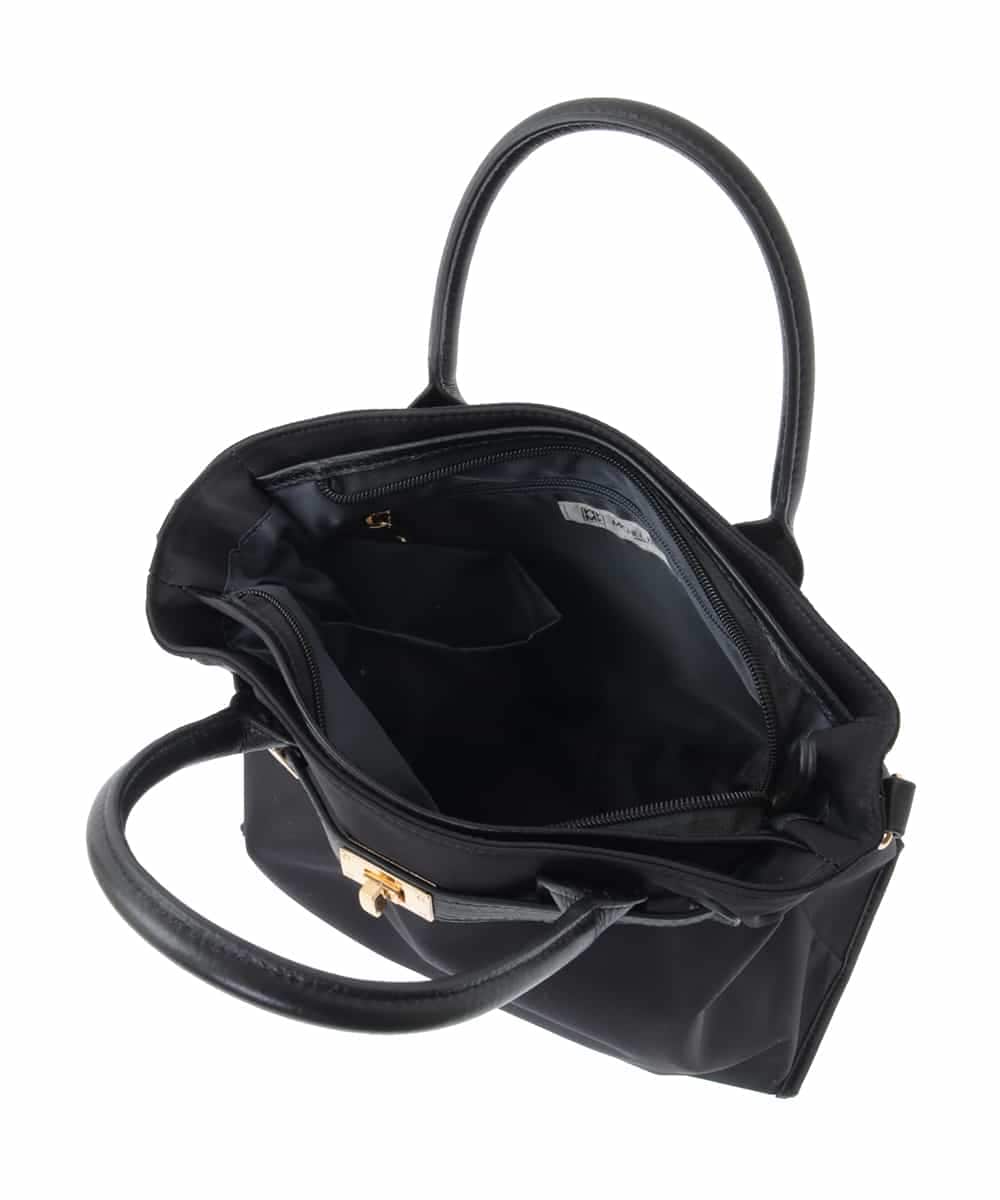 BPBGA32170 MK MICHEL KLEIN BAG(MK ミッシェルクラン バッグ) [撥水/2WAY]ベルトデザインスクエアバッグ ベージュ×レッド
