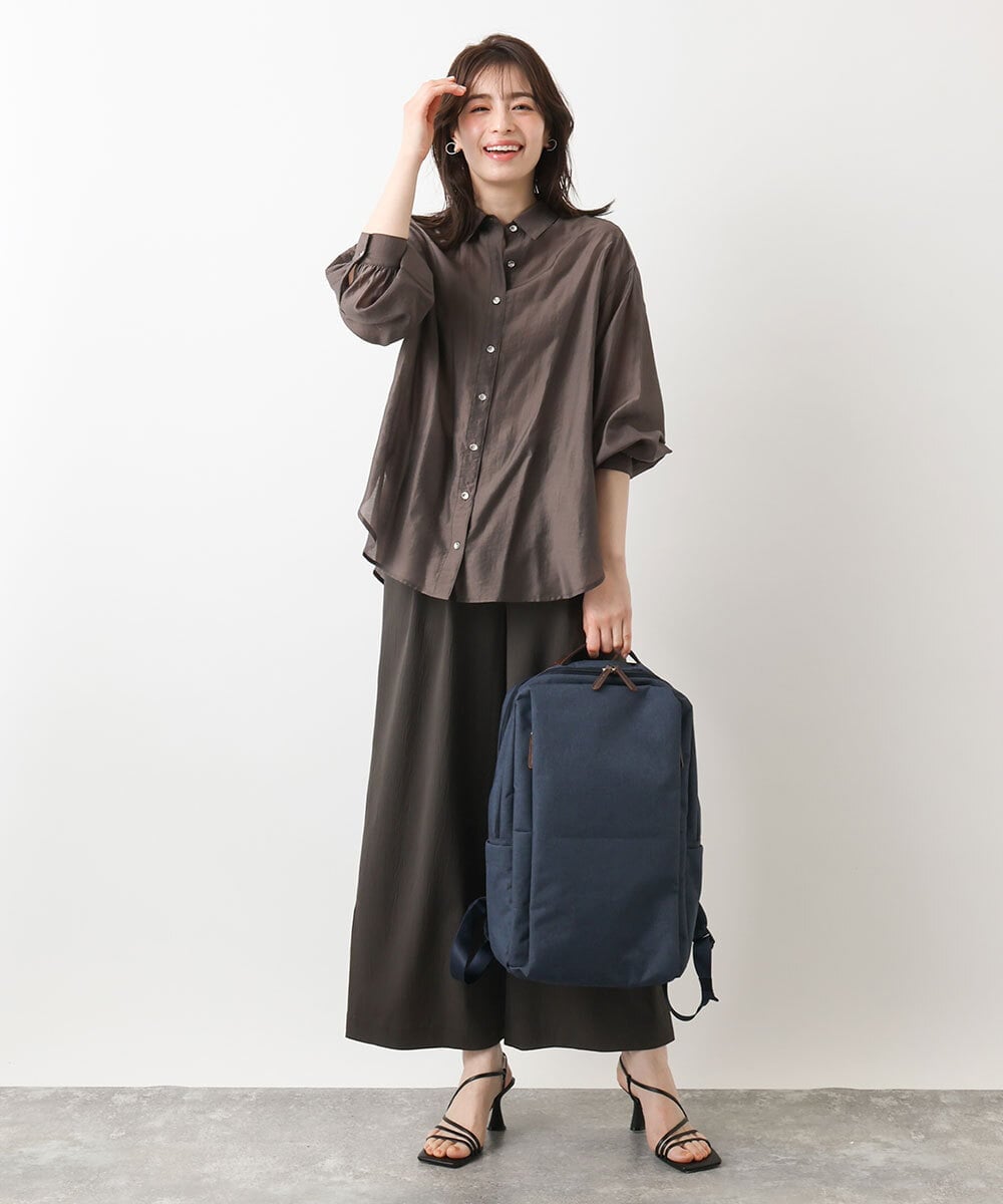 BPBGA33180 MK MICHEL KLEIN BAG(MK ミッシェルクラン バッグ) フロントタックスクエアデザインリュック ネイビー